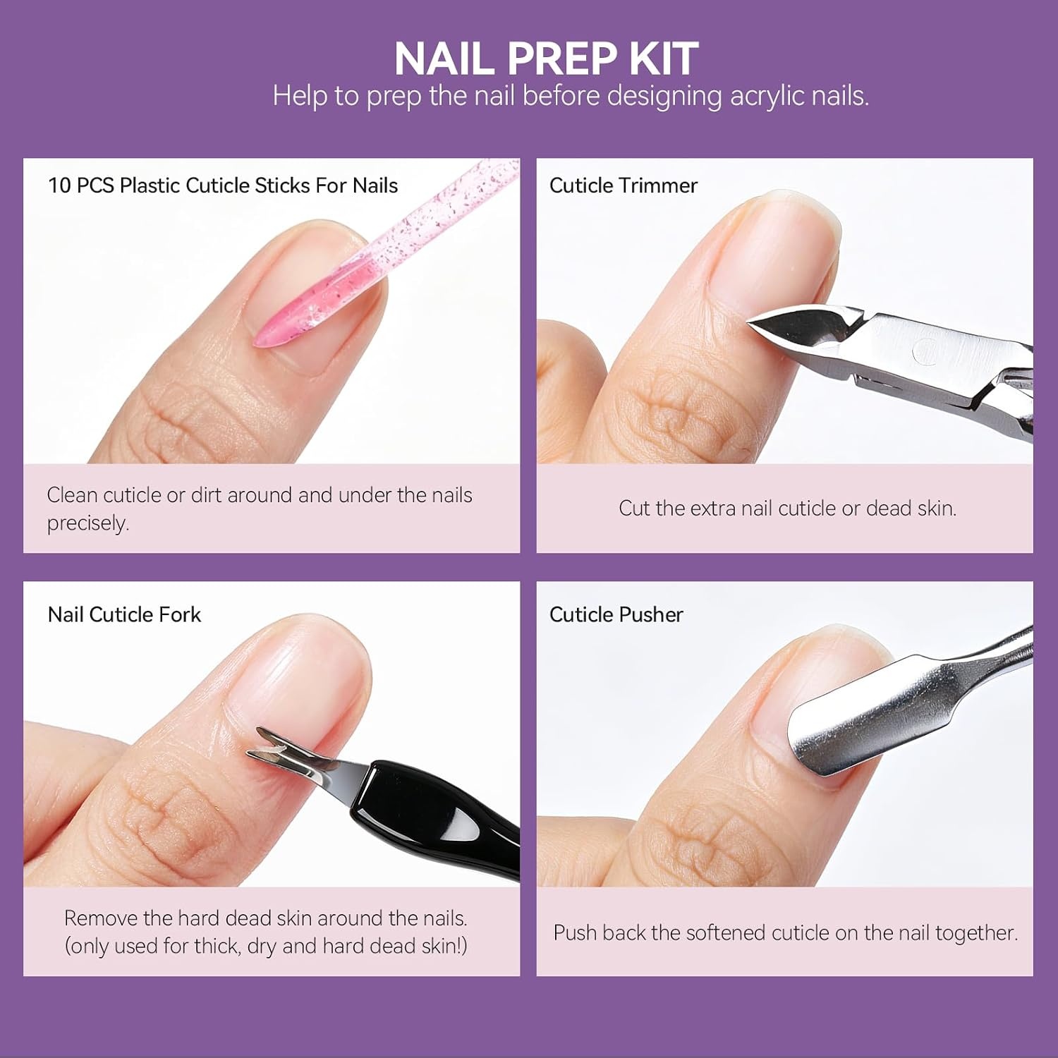 image:imageFANDAMEI Acrylic Nail Brush Size 8101214 Acrylic Brush For Nail White