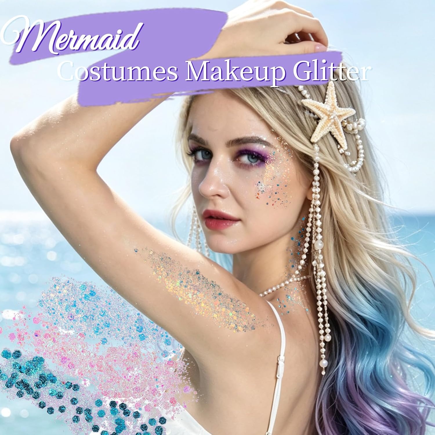 image:imageFANDAMEI Face Glitter Palette Body Face Glitter Gel for Women Face Paint