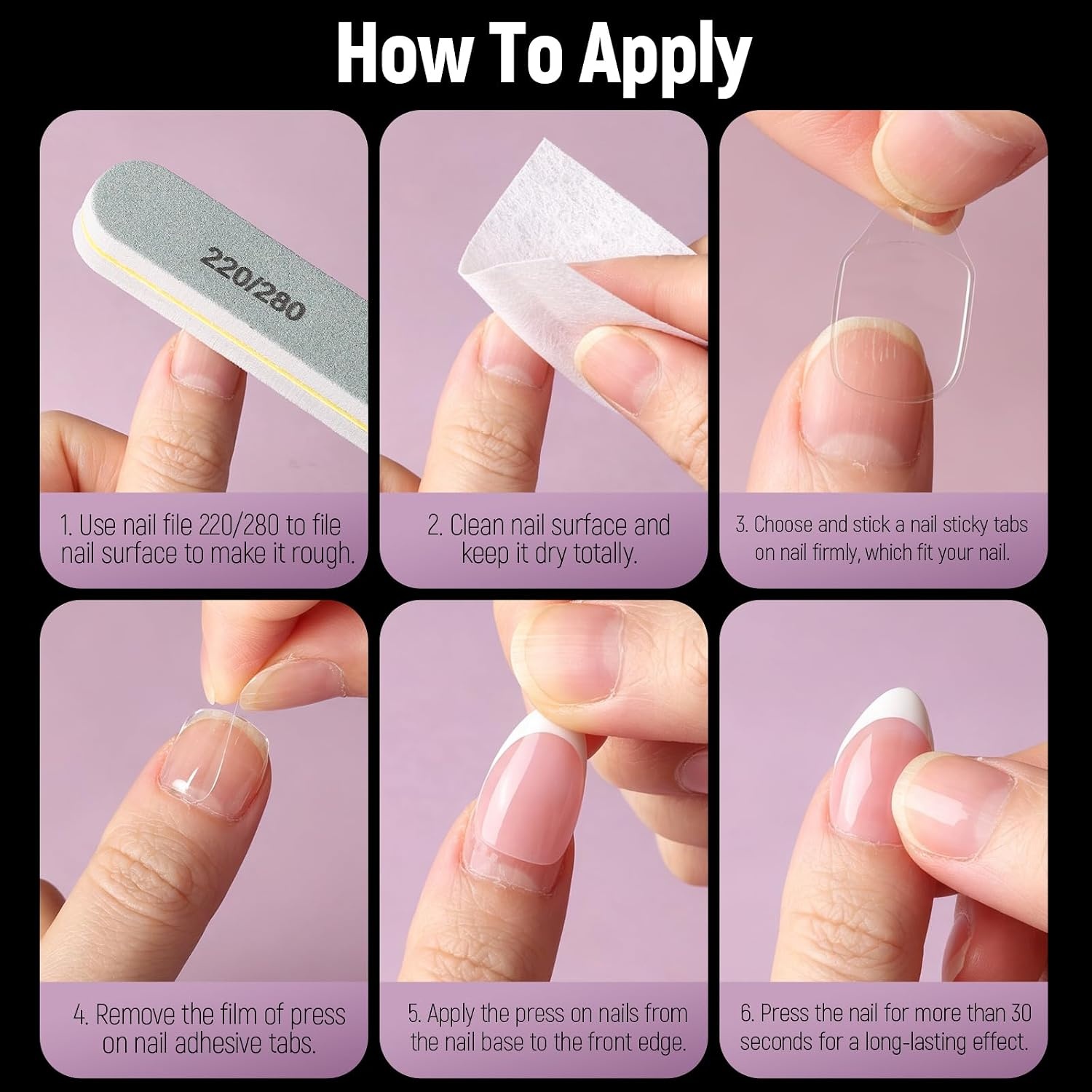 image:imageFANDAMEI Nail Kit With Nail Tips Press On Nails Nail Art Kit Nail Tools Nail Art Brushes Nail Stand Dotting Tools French Tip Nails Full Cover Almond Shape Tools For DIY Nails At Home Salon