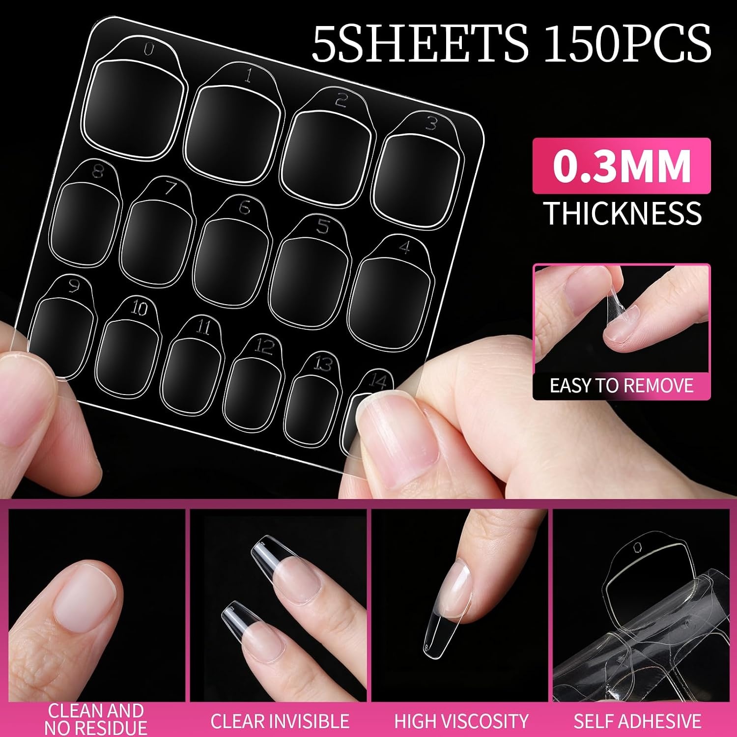 image:imageFANDAMEI Nail Art Kit Nail Brushes Set with Nail Design Dotting Tools Mixing Palette Nail Stand Fake Nail Kits with Short Coffin Square Gel Nail Tips Nail Glue Adhesive Tabs Nail File Supplies